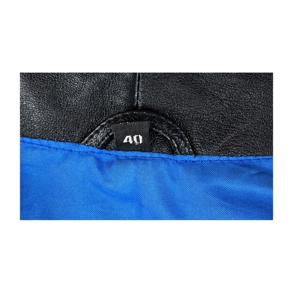 Cropped leather Jacket from Germany size 40 / 10 80s Disco - Picture 5 of 7